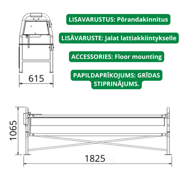 Roostevaba jooturi porandakinnitus