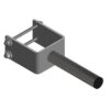 Feeding barrier adjustable clamp for 200x200 mm post