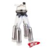450cc milking cluster stainless steel collector silicone liners - stainless steel shell