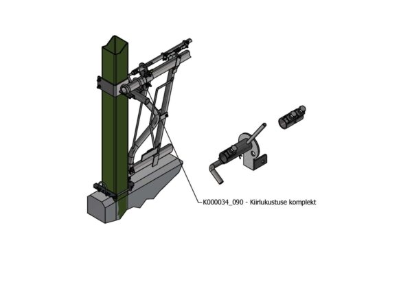 K000034 090 Kiirlukustuse komplekt